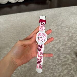 Lacoste White & Pink Graphic Logo Watch